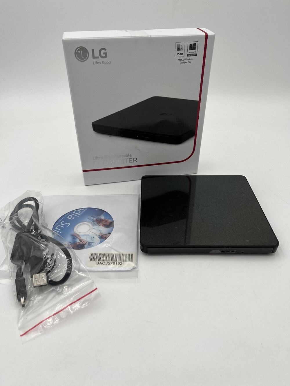 LG Electronics GP63EX70 Ultra Slim Portable DVD Writer with M DISC